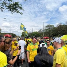 Com candidatos do Novo, direita faz ato contra STF em Brasília