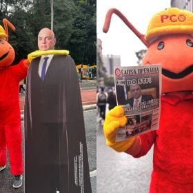 PCO leva mascote à Paulista e pede “fim do STF”